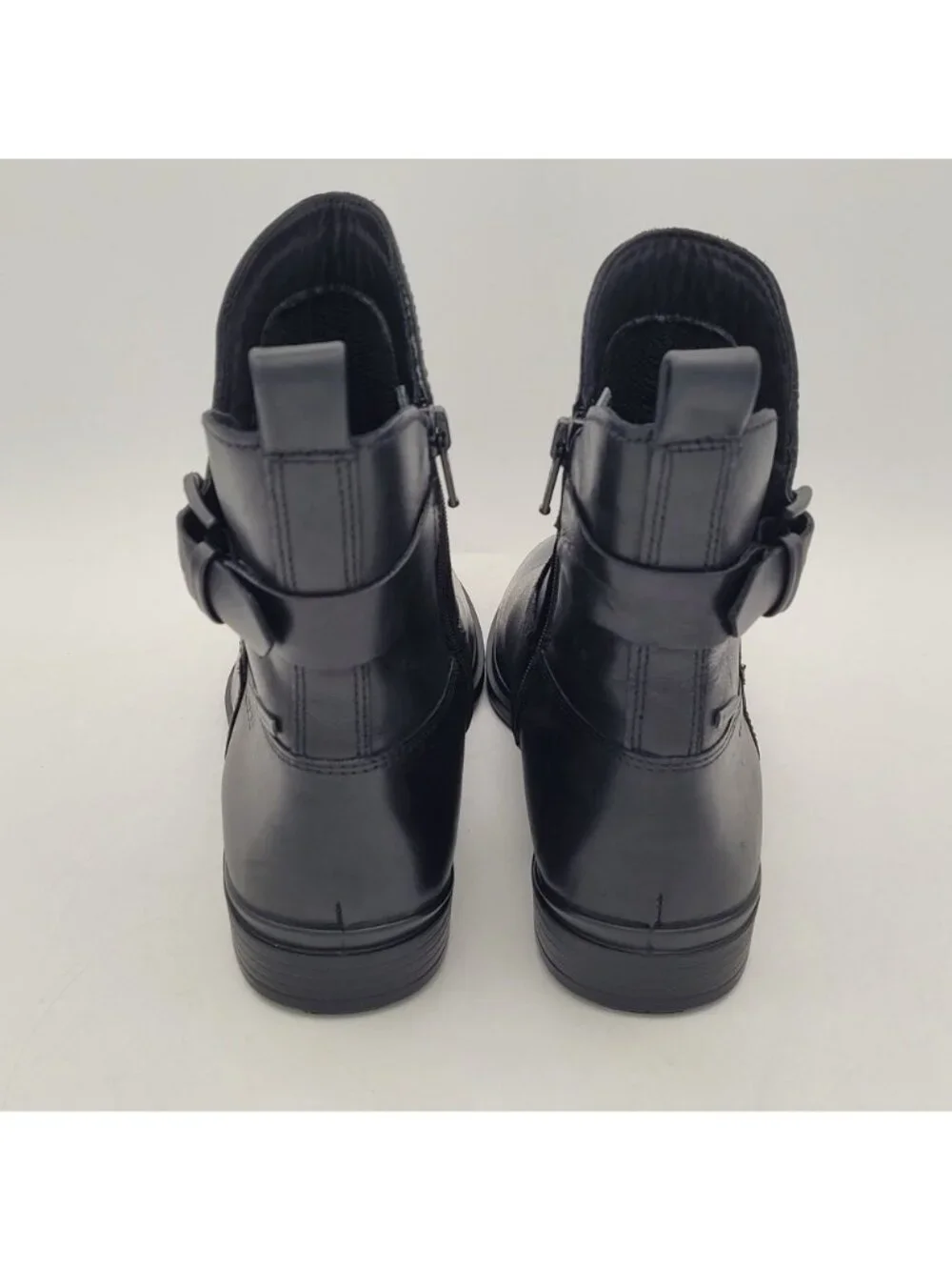 Ecco Touch 15 Buckle GTX Women's Size 6 to 6.5 EU 37 Leather Ankle Boot Black - Picture 7 of 12